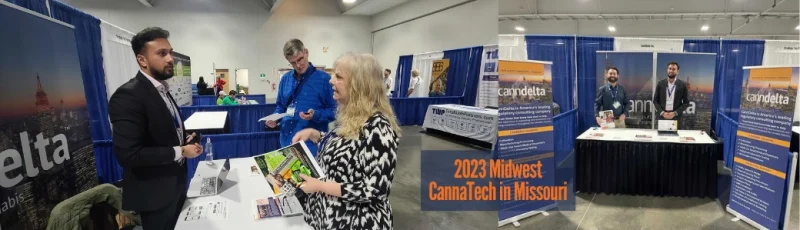 2023 midwest cannatech missouri trade show booth